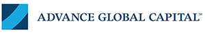 Advance Global Capital spelled out in blue letters