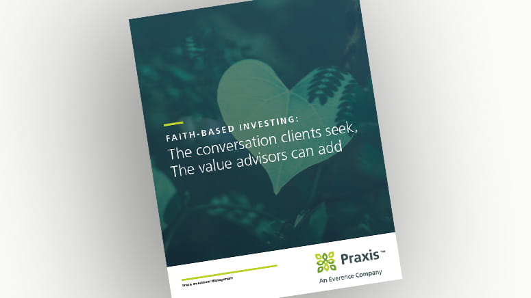 Cover of the Faith-based investing research paper