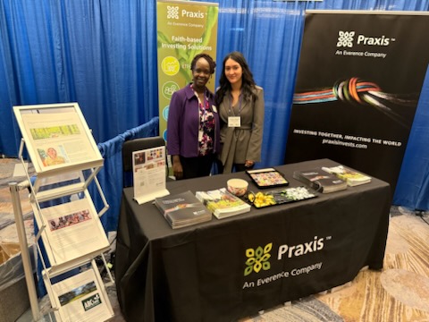 Stella and Arianna at conference