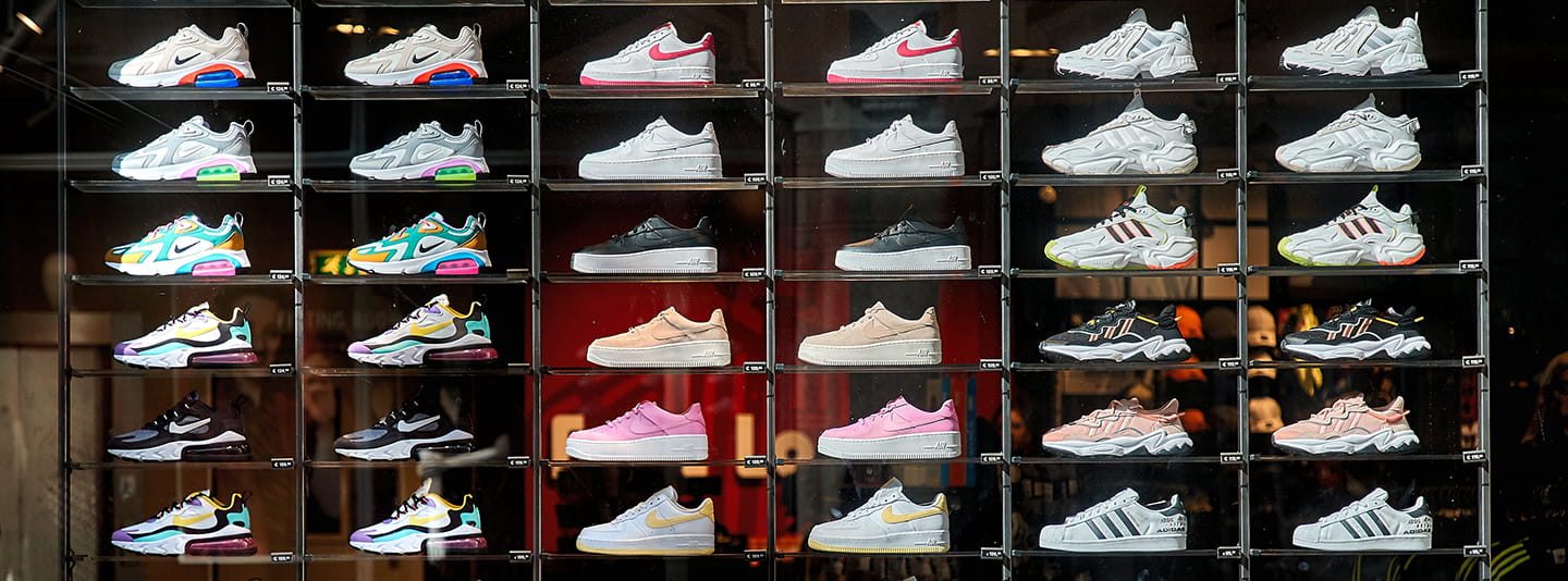 Nike shoes in store