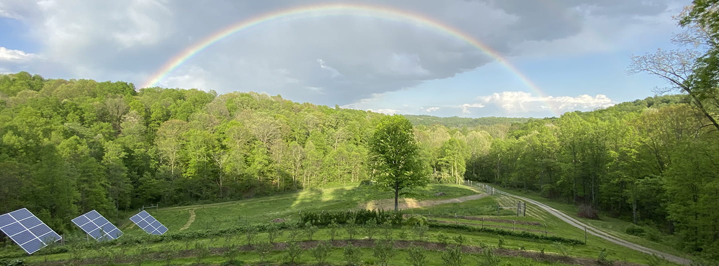Rainbow on Meyer family homestead
